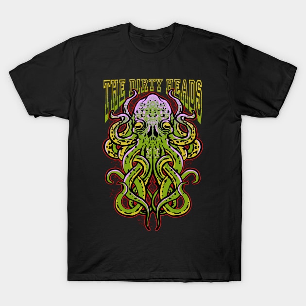 The Dirty Heads band merch octopus design T-Shirt by ROCKHOPPER